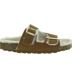 chaussons et pantoufles - Mules Sabots - femme - Nubuck - Marron - La maison de l espadrille