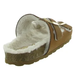 chaussons et pantoufles - Mules Sabots - femme - Nubuck - Marron - La maison de l espadrille