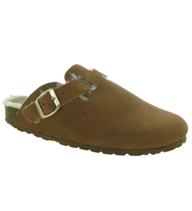 chaussons et pantoufles - Mules Sabots - femme - Synthétique - Chestnut - La maison de l espadrille