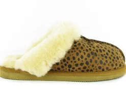 chaussons et pantoufles - Mules Sabots - femme - Nubuck - Léopard - Shepherd of sweden ab