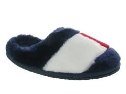 chaussons et pantoufles - Mules Sabots - femme - Nubuck - Bleu - Tommy hilfiger