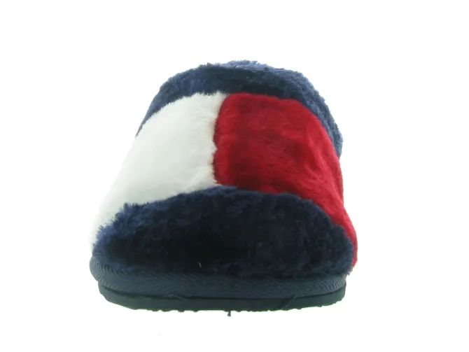 chaussons et pantoufles - Mules Sabots - femme - Nubuck - Bleu - Tommy hilfiger