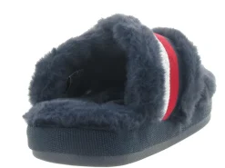 chaussons et pantoufles - Mules Sabots - femme - Nubuck - Bleu - Tommy hilfiger