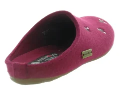 chaussons et pantoufles - Mules Sabots - femme - Feutrine - Rouge - Haflinger