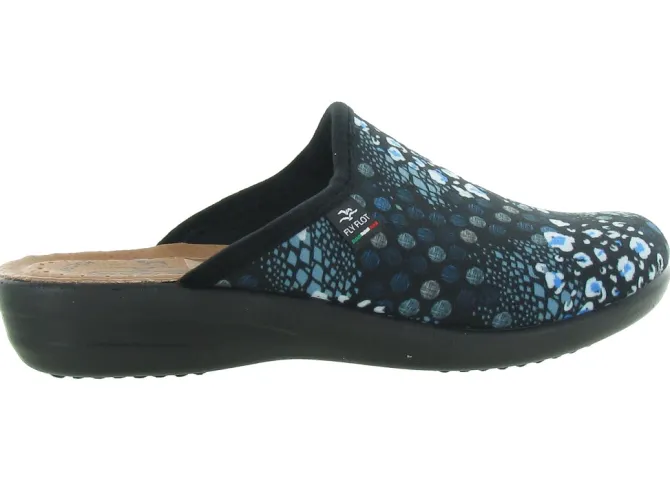 chaussons et pantoufles - Mules Sabots - femme - Synthétique - Bleu - Fly flot