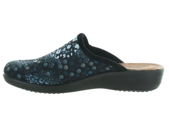 chaussons et pantoufles - Mules Sabots - femme - Synthétique - Bleu - Fly flot