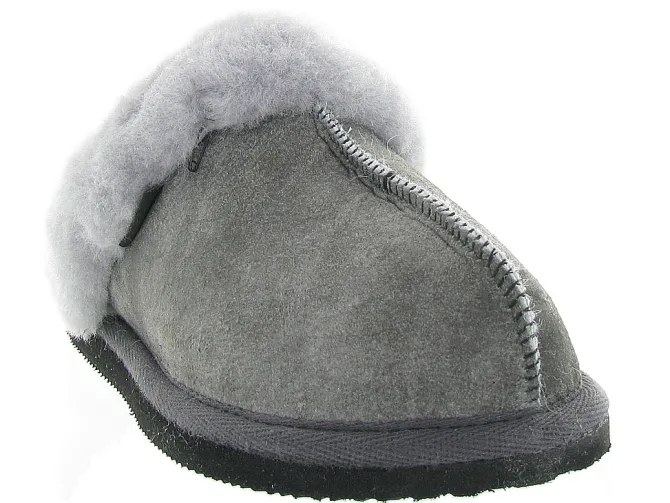 chaussons et pantoufles - Mules Sabots - femme - Nubuck - Anthracite - Shepherd of sweden ab