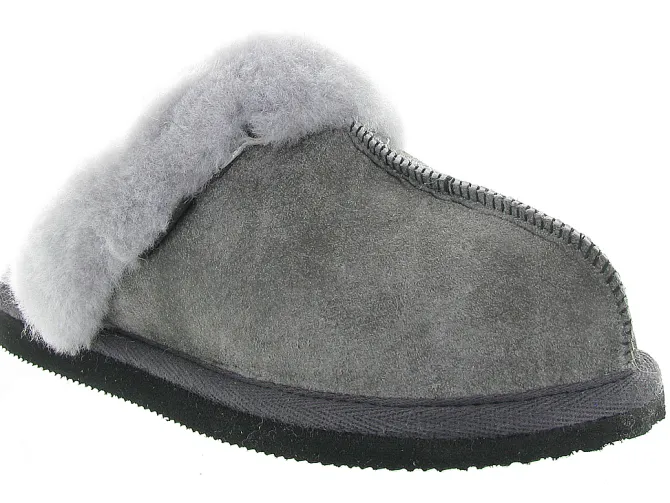 chaussons et pantoufles - Mules Sabots - femme - Nubuck - Anthracite - Shepherd of sweden ab