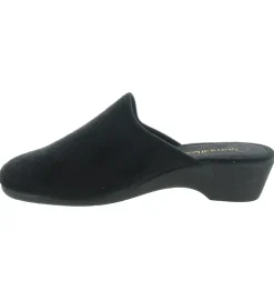 chaussons et pantoufles - Mules Sabots - femme - Toile - Noir - Semelflex