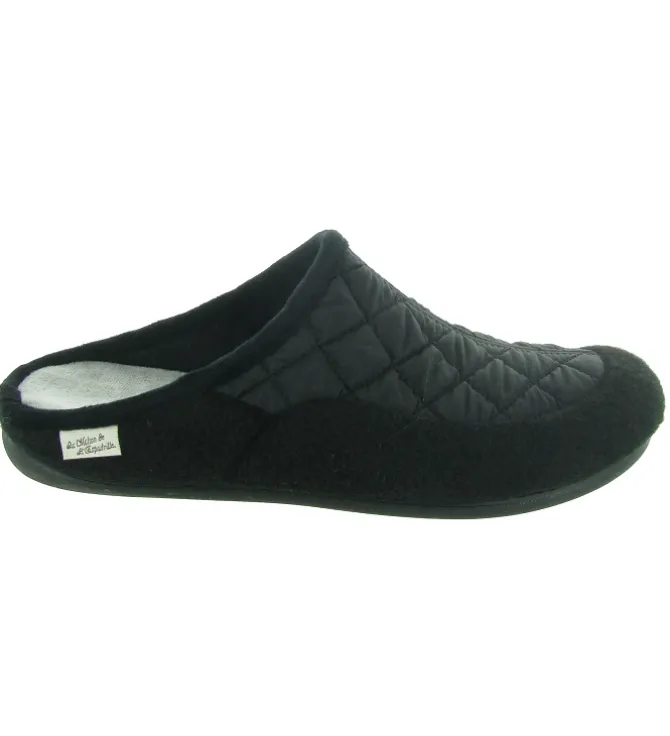 chaussons et pantoufles - Mules Sabots - homme - Synthétique - Noir - La maison de l espadrille