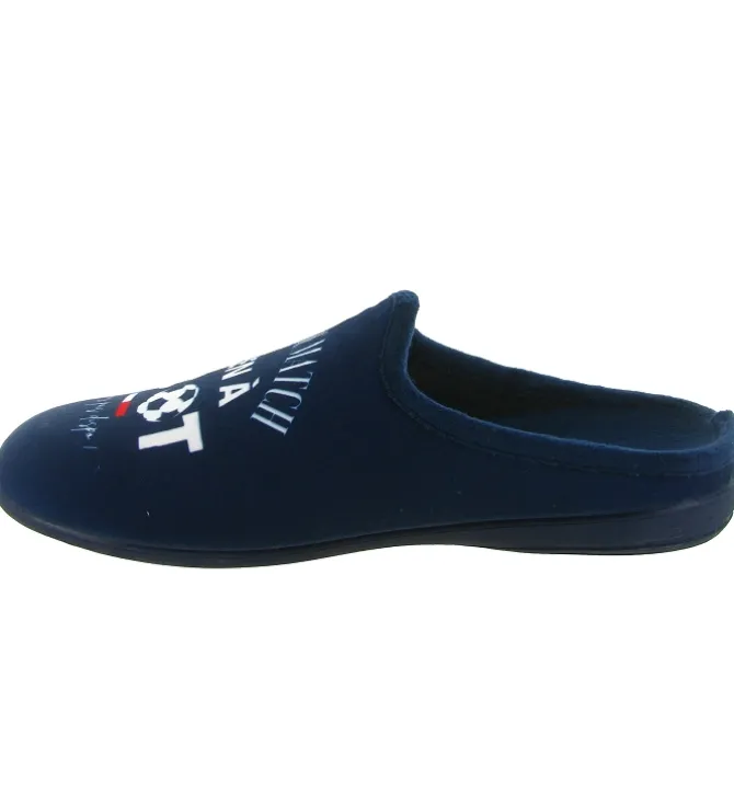 chaussons et pantoufles - Mules Sabots - homme - Synthétique - Bleu Marine - La maison de l espadrille