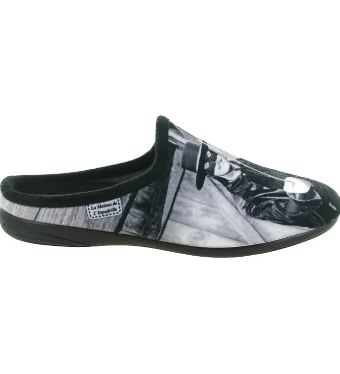 chaussons et pantoufles - Mules Sabots - homme - Synthétique - Noir - La maison de l espadrille