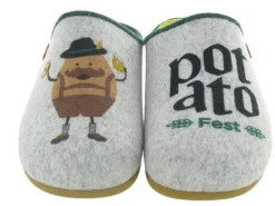 chaussons et pantoufles - Mules Sabots - homme - Synthétique - Gris - Hot potatoes