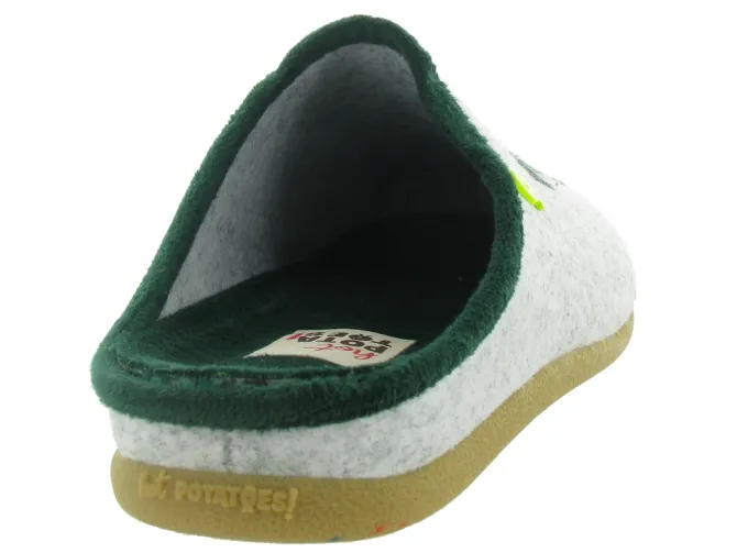 chaussons et pantoufles - Mules Sabots - homme - Synthétique - Gris - Hot potatoes