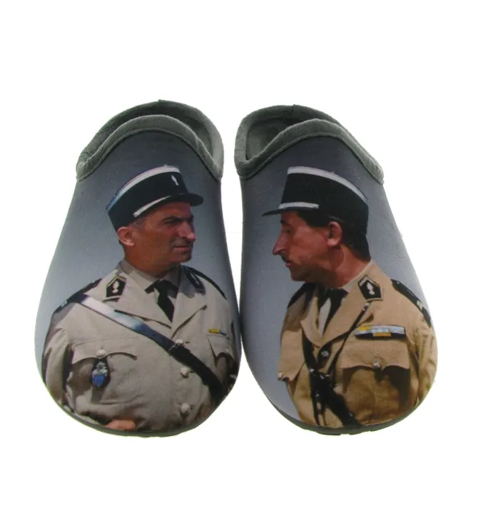 chaussons et pantoufles - Mules Sabots - homme - Toile - Gris - La maison de l espadrille