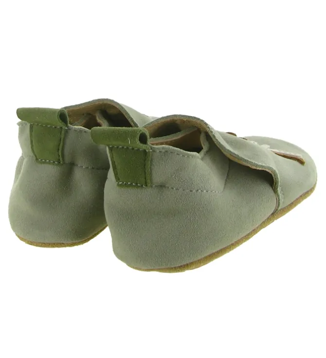 chaussons et pantoufles - Semelle souple - bebe garcon - Synthétique - Kaki - Bellamy