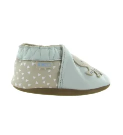 chaussons et pantoufles - Semelle souple - bebe garcon - Cuir - Bleu - Robeez