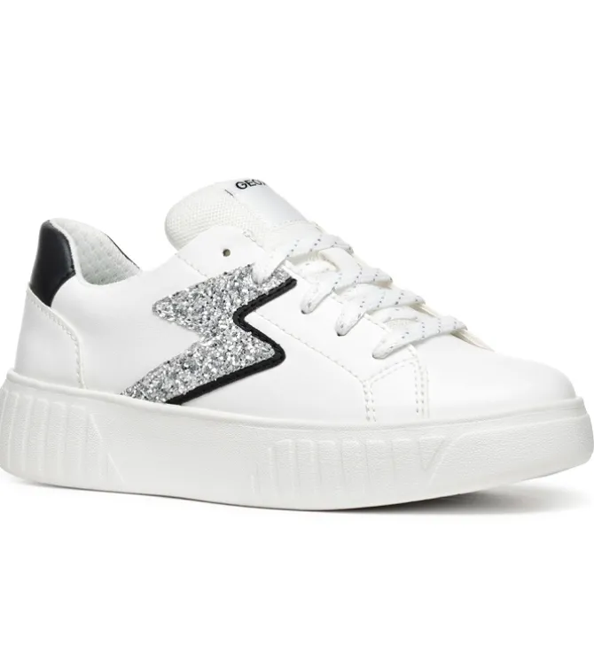 chaussures a lacets - Chaussures à lacets - junior fille - Synthétique - Glitter - Paillettes - Geox