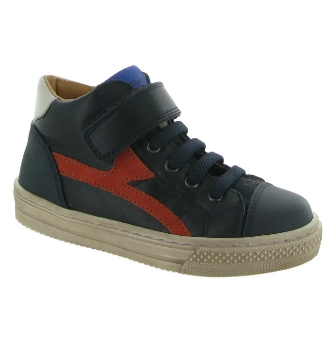 chaussures a lacets - Chaussures à lacets - junior garcon - Cuir - Bleu Marine - Babybotte