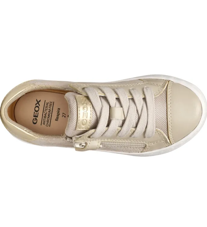 chaussures a lacets - Chaussures à lacets - junior fille - Synthétique - Or - Geox