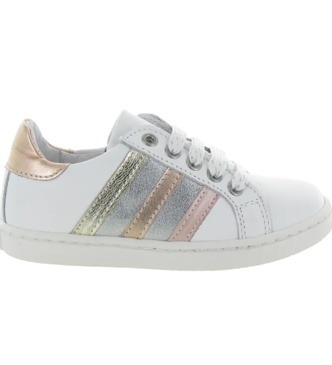 chaussures a lacets - Chaussures à lacets - junior fille - Cuir - Blanc - Bellamy