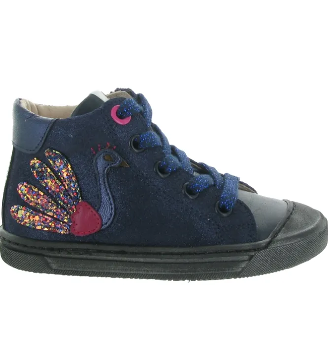 chaussures a lacets - Chaussures à lacets - junior fille - Cuir - Bleu Marine - Acebos
