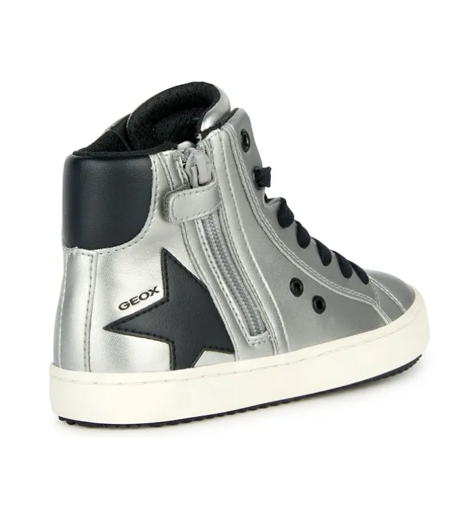 chaussures a lacets - Chaussures à lacets - junior fille - Synthétique - Argent - Geox