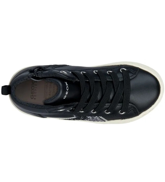 chaussures a lacets - Chaussures à lacets - junior fille - Synthétique - Noir - Geox