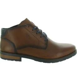 chaussures a lacets - Confort et décontracté - homme - Cuir - Marron - Rieker
