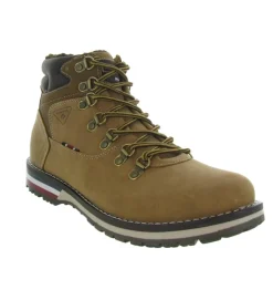 chaussures a lacets - Confort et décontracté - homme - Synthétique - Marron - Kimberfeel