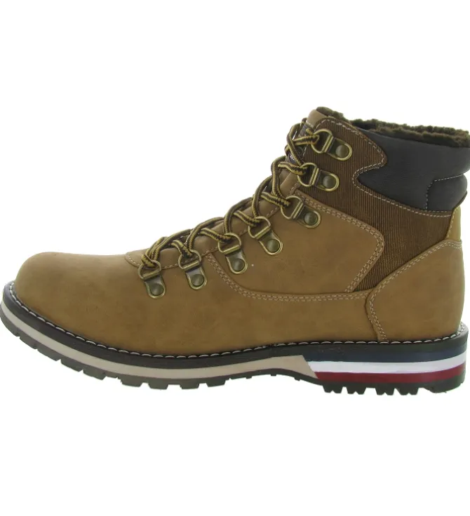 chaussures a lacets - Confort et décontracté - homme - Synthétique - Marron - Kimberfeel