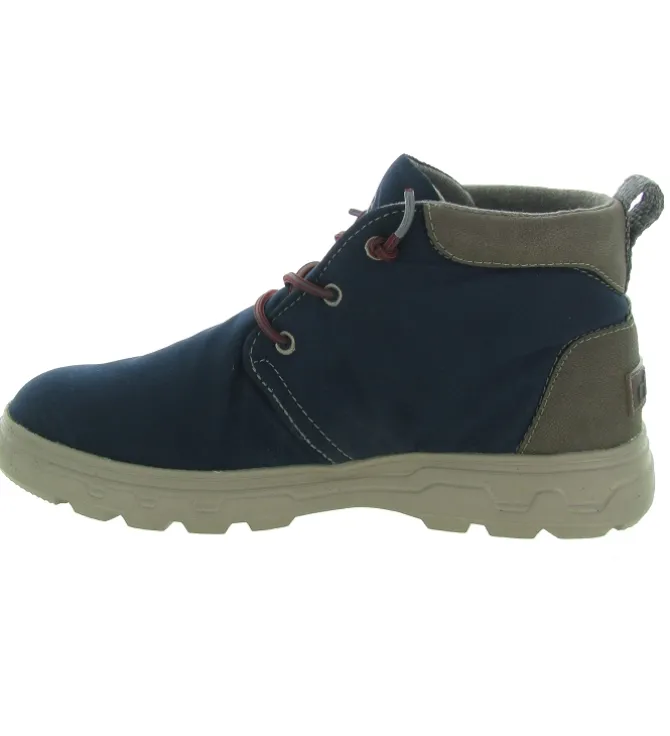 chaussures a lacets - Confort et décontracté - homme - Synthétique - Bleu - Hey dude