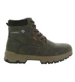 chaussures a lacets - Confort et décontracté - homme - Synthétique - Marron - Kimberfeel