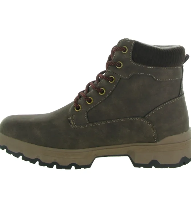 chaussures a lacets - Confort et décontracté - homme - Synthétique - Marron - Kimberfeel