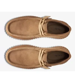 chaussures a lacets - Confort et décontracté - homme - Cuir - Beige - Clarks