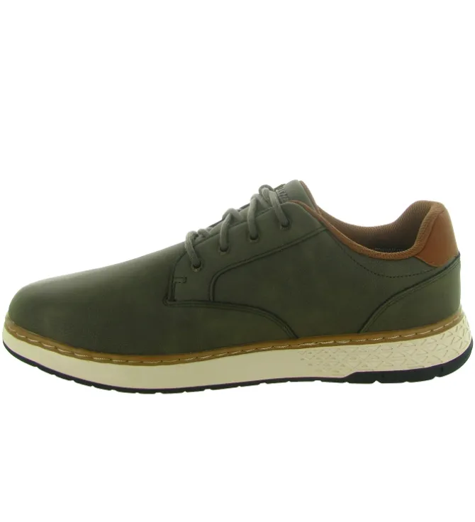 chaussures a lacets - Confort et décontracté - homme - Synthétique - Vert - Skechers footwear