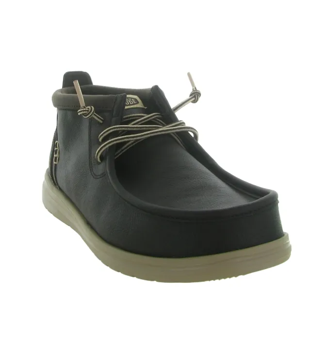 chaussures a lacets - Confort et décontracté - homme - Nubuck - Marron - Hey dude