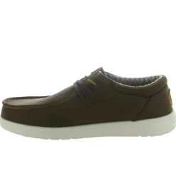 chaussures a lacets - Confort et décontracté - homme - Nubuck - Marron - Hey dude