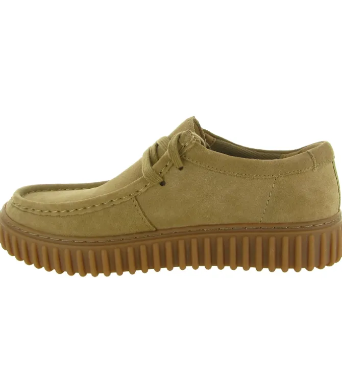 chaussures a lacets - Confort et décontracté - homme - Cuir - Beige - Clarks