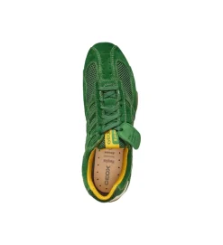 chaussures a lacets - Confort et décontracté - homme - Synthétique - Vert - Geox