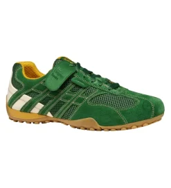 chaussures a lacets - Confort et décontracté - homme - Synthétique - Vert - Geox
