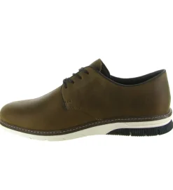 chaussures a lacets - Confort et décontracté - homme - Cuir - Marron - Rieker