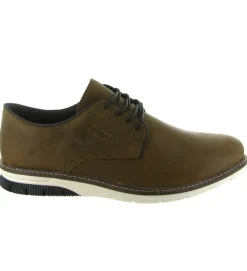 chaussures a lacets - Confort et décontracté - homme - Cuir - Marron - Rieker