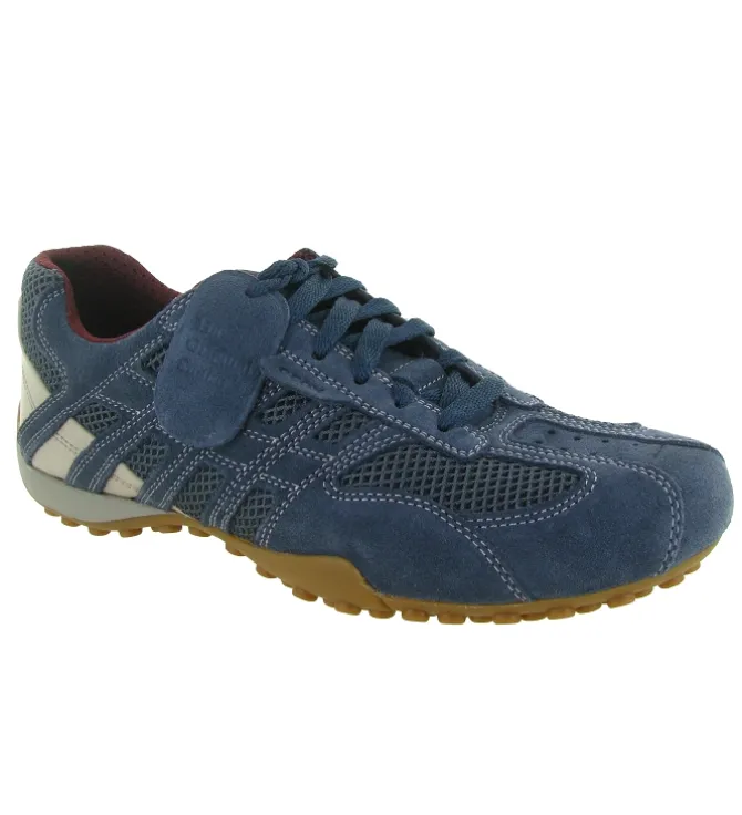 chaussures a lacets - Confort et décontracté - homme - Synthétique - Bleu - Geox