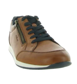 chaussures a lacets - Confort et décontracté - homme - Cuir - Marron - Rieker
