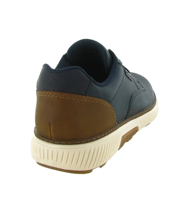 chaussures a lacets - Confort et décontracté - homme - Synthétique - Bleu - Rieker