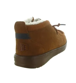 chaussures a lacets - Confort et décontracté - homme - Nubuck - Chestnut - Hey dude