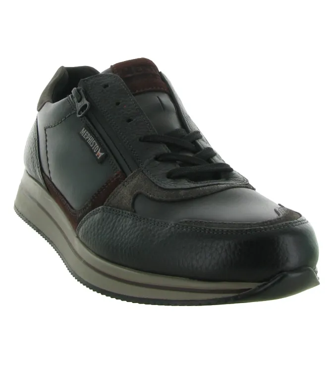 chaussures a lacets - Confort et décontracté - homme - Cuir - Noir - Mephisto
