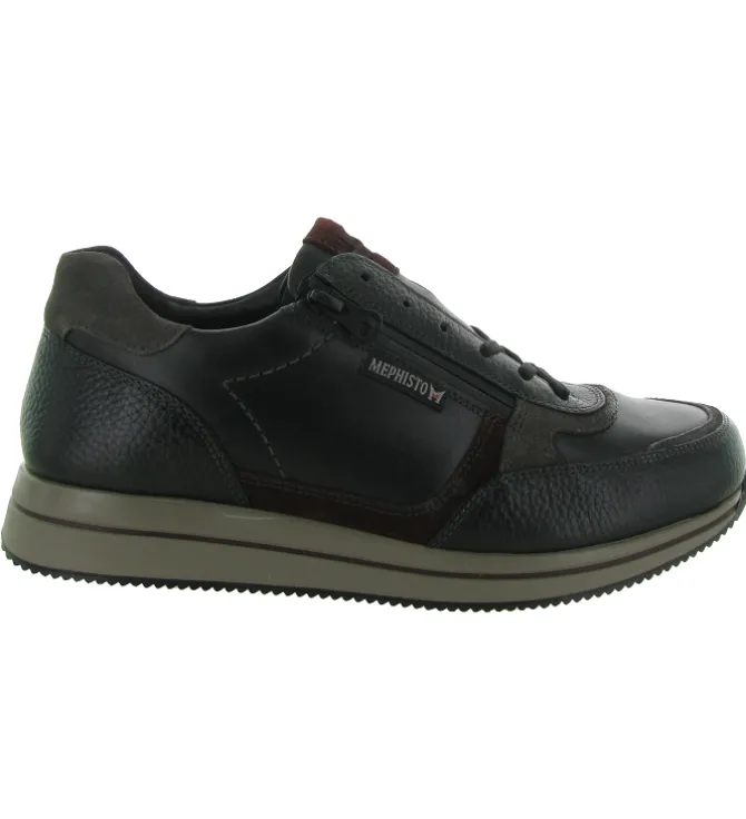 chaussures a lacets - Confort et décontracté - homme - Cuir - Noir - Mephisto