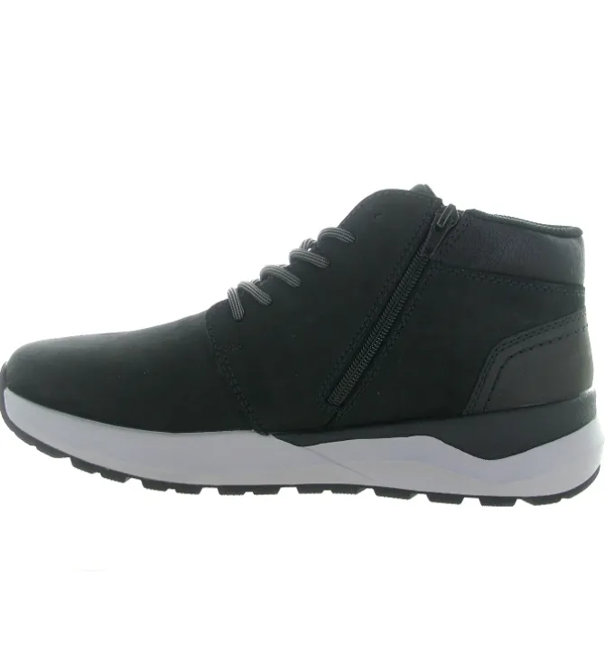 chaussures a lacets - Confort et décontracté - homme - Cuir - Noir - Rieker